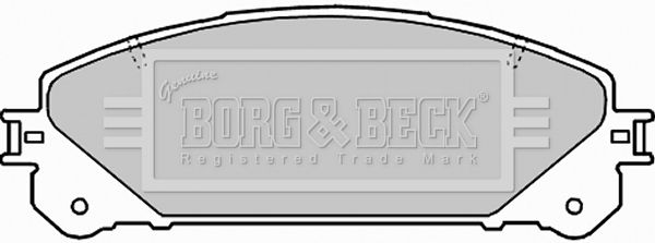 BORG & BECK stabdžių trinkelių rinkinys, diskinis stabdys BBP2289